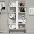 Hanah home Polica 120x78,8x60?cm Belo-Crna