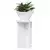 Stalak za biljke 2 pcs Bijela visokog sjaja O29,5 x 40 cm