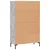 Visoka komoda boja betona 69,5 x 31 x 115 cm konstruirano drvo