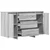 Kreveta Siva Sonoma 120 x 41 x 75 cm Konstruirano drvo