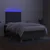 Vidaxl Box spring postelja z vzmetnico LED temno siva 120x190 cm blago