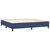Vidaxl Box spring postelja z vzmetnico LED modra 200x200 cm blago