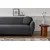 Atelier del Sofa Ugaona garnitura Eddy 280x280cm, Tamnosiva