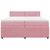 Vidaxl Box spring postelja z vzmetnico roza 200x200 cm žamet