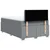 Vidaxl Boxspring postelja z vzmetnico svetlo siva 120x190 cm blago