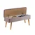 Hanah Home Trpezarijska klupa Vina 0701 110x50x40cm Bež-Siva