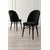 Hanah Home Set stolica Ritim, 44x96x42 cm, 4 komada, Crne