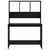 Radni stol s policama crni 110 x 45 x 157 cm od iverice
