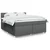 vidaXL vidaXL Box spring postelja z vzmetnico temno siva 180x200 cm blago, (21308004)