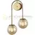 Zidna lampa F7033-2Z SG+AM