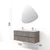 Skye Decor Set kupatilskog ormarića sa umivaonikom i ogledalom, 2 dela, Bež