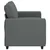 Vidaxl Dvosed temno siv 160x77x82 cm blago