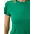 Happiness Istanbul Womens Dark Green Crew Neck Basic Sandy T-Shirt