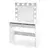 Toaletni sto sa LED osvetljenjem HOLLYWOOD 140x94 cm, bela