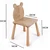HANAH HOME Bebina stolica hrast AKTV043