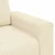 Vidaxl Dvosed kremne barve 180x77x82 cm žametno blago
