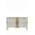 Hanah Home komoda Ayshe 120, 120 cm, bela / travertin / zlatna