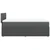 Vidaxl Box spring postelja z vzmetnico temno siva 90x190 cm blago