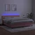 Vidaxl Box spring postelja z vzmetnico LED roza 160x200 cm žamet