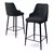 Hanah Home Set barskih stolica Enox, 6 komada, Antracit-crni