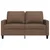 Vidaxl Kavč dvosed rjav 120 cm blago