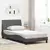 vidaXL Posteljni okvir brez vzmetnice temno siv 100x200 cm blago