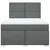 vidaXL vidaXL Box spring posteljni z vzmetnico temno siv 140x190 cm blago, (21321564)