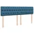 Vidaxl Box spring postelja z vzmetnico modra 180x200 cm žamet