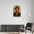 Canvas Slika na platnu Frida Kahlo Kraljica boja 50x75cm, Sa ramom, Beli