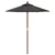 Vrtni suncobran s drvenim stupom antracit 196 x 231 cm