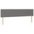 Krevet box spring s madracem LED tamnosivi 200x200 cm tkanina