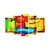 Wallity set, slika 5ABSMDF-1, 5 dijelova