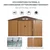 Homestar Vrtna uta 340x386x200 cm rjava