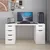 Hanah Home radni sto Alen 150cm 5 Drawer Cabinet, 150 cm, beli