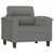 4-dijelni set sofa s jastucima tamnosivi od mikrovlakana