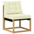 Set vanjskih sofa s jastukom 6 pcs Bijela i krem