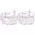 Set vanjskih sofa s jastukom 4 pcs Prirodna i svjetlosiva