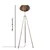 Opviq Podna lampa Ellipse, 160 cm, Zlatne boje