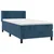 Vidaxl Box spring postelja z vzmetnico temno modra 80x200 cm žamet