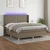 Vidaxl Box spring postelja z vzmetnico LED taupe 180x200 cm blago