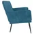 Vidaxl Klop modra 108x79x79 cm žamet