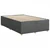 Vidaxl Box spring postelja z vzmetnico temno siva 120x200 cm blago