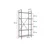 Hanah Home Polica za knjige Elysian, 90x180x33.5 cm, Krem