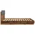 Okvir kreveta s uzglavljem s uzglavljem Staro drvo 200 x 200 cm