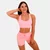 GymBeam Sportski grudnjak Mesh Panel Pink