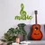 Wallity Zidna dekoracija Moss - Music, 50 x 52 cm, Svetlozelena