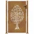 Vrtna vrata 100x125 cm Corten čelik Dizajn stabla