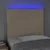 LED uzglavlje krem 100x5x118/128 cm od tkanine