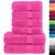6-dijelni vrhunski set ručnika SOLUND ružičasti 600 gsm