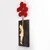 Wallity Zidna dekoracija Banksy - 17-1, 34x99 cm, Crvena